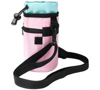 Borsa per borraccia per tutte le gabbie della bicicletta (rosa) | Capacità 500 ml, tessuto Oxford impermeabile, si adatta a gabbie standard, contiene strumenti telefonici