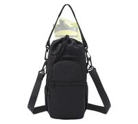 Borsa per bottiglia d'acqua, copertura isolata con tasca, borsa portabottiglie da esterno, per escursionismo, viaggi, spiaggia, , corsa, sport, pendolari, scuola, palestra, ufficio, studenti