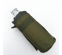 Borsa per bottiglia d'acqua Molle con fibbia di fissaggio per campeggio ed escursionismo (verde)