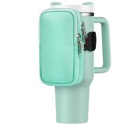 Borsa per bottiglia d'acqua per Stanley Cup 40 oz 30 once, borsa per bottiglie d'acqua da corsa per carte, chiavi, telefono, accessori da palestra per uomo donna, borsa da viaggio compatibile con