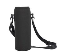 Borsa per Bottiglie Acqua da Esterni,Borsa per Bottiglia Acqua Impermeabile 1000 ml Borsa per Borraccia in NeopreneCustodia per Bottiglia con Tracolla per Sport Colore Nero