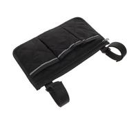 Borsa per Bracciolo Carrozzina con Striscia Riflettente e Tasche | Tessuto Non Tessuto e Pongee, 1 Pezzo con Chiusure a Strappo, per Lato Sedia e Passeggiate Serali