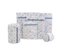 Borsa per bucato in rete extra ispessita per tessuti delicati lavabile in lavatrice anti-groviglio con cerniera Protezione per indumenti rinforzata delicata borsa per il lavaggio