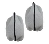 Borsa per bucato in rete rinforzata con design anti-deformazione cerniere resistenti e poliestere traspirante per lavaggio in lavatrice Borsa per bucato in poliestere, Cerniera nera bianca P, Taglia