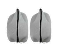 Borsa per bucato in rete rinforzata con design anti-deformazione cerniere resistenti e poliestere traspirante per lavaggio in lavatrice Borsa per bucato in poliestere, Cerniera nera bianca P, Taglia