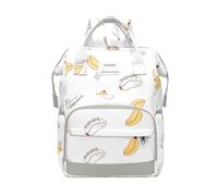 Borsa per cambio borsa - Borsa per pannolini | Facile da trasportare - Borsa per la morte da viaggio multiuso - Viaggio - Zaino da viaggio con grande capacità con tasche per mamme, biberon e L, bianco