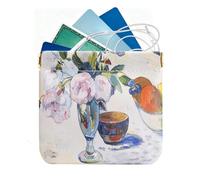 Borsa per cambio e morsetto per aprire quella borsa, A, descrizione | Borsa da donna con design di pittura ad acquerello per chiavi, rossetto, carte, carta moneta, mamma, fidanzata e