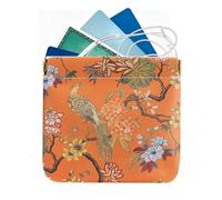 Borsa per cambio e morsetto per aprire quella borsa, C, descrizione | Borsa da donna con design di pittura ad acquerello per chiavi, rossetto, carte, carta moneta, mamma, fidanzata e