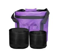 Borsa per Campane Purple Color Bag and Protective Inserts Set for Crystal Singing Bowls Lightweight Travel for(11inch bag with 7 9 layers)