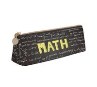 Borsa per cancelleria in pelle con stampa a triangolo per la scuola matematica - Borsa, bianco, Taglia unica, Organizer per borse