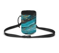 Borsa per cani blu turchese oro marmo per addestramento cani borsa da allenamento per cani da addestramento per cani da compagnia borsa da addestramento per cani, Marmo Oro Blu Turchese, Taglia unica,