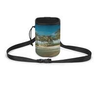 Borsa per cani con alberi di cocco tropicali da spiaggia, per addestramento cani da compagnia, borsa da addestramento per cani, Spiaggia di alberi di cocco tropic, Taglia unica, Borsa da addestramento