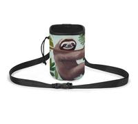 Borsa per cani con bradipo nella giungla tropicale per addestramento cani da addestramento, borsa da addestramento per cani, Bradipo nella giungla tropicale, Taglia unica, Borsa da addestramento per