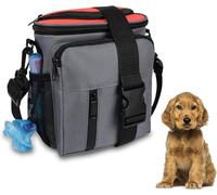 Borsa per cani con chiusura lampo, marsupio per cani con distributore di sacchetti, sacchetto per dolcetti da viaggio, passeggiata
