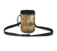 Borsa per cani con marsupio per addestramento cani Autumn Park Dog Treat Training Pouch Pet Dog Out Training Belt Bag, Dog Training Bag, Parco d'autunno, Taglia unica, Borsa da addestramento per cani