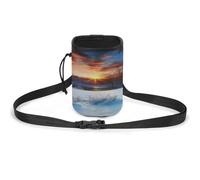 Borsa per cani con paesaggio all'alba invernale al tramonto e addestramento per cani da compagnia, borsa da addestramento per cani da compagnia, borsa da addestramento per cani, Paesaggio Tramonto