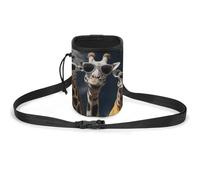 Borsa per cani con tre giraffe che indossano occhiali da sole per addestrare il cane, borsa da addestramento per cani da compagnia, borsa da addestramento per cani, Tre giraffe che indossano occhiali