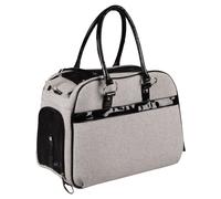 Borsa Per Cani Flamingo Cilou Justine Grigio Chiaro/Nero Fino A 5 Kg 44x23cm