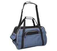 Borsa Per Cani Flamingo Gisel Blu 48X25X33Cm, Rete, Max 7Kg.