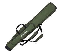 Borsa per canne Relaxdays, 150cm, 3 canne, 5 Scomparti, Imbottita, Accessori da Pesca, Oxford 1200D, Verde Oliva