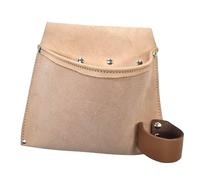 Borsa per carpentiere in pelle scamosciata 1 tasca +portamartello,borsa con asola per cintura.