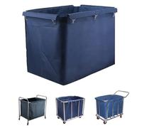 Borsa per Carrello della Biancheria, Oxford Impermeabile, Blu, 83x53x63 cm, 400L, Tessuto Oxford, Fissaggio con Ganci di Alta Qualità, Interno
