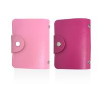 Borsa Per Carta Da 2 Pezzi, Custodia Per Carta Del Supporto Per Carta Di Credito, Clip Per Schede Rosa Multifunzione, Portafoglio A Scatto, Accessori Per Lo Stoccaggio Delle Carte Di Credito