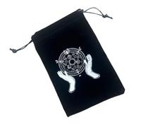 Borsa per carte dei tarocchi, custodia in velluto per carte dei tarocchi, organizer per carte di tarocchi mistici, custodia portatile per tarocchi, borsa per tarocchi, motivo luna e stelle, borsa per