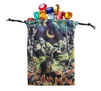 Borsa per carte dei tarocchi delle rune, organizer portatile per gioielli | borsa per divinazione su entrambi i lati, dei tarocchi, regalo con coulisse per appassionati, streghe, maghi, Sxf02