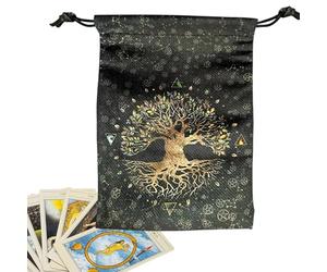 Borsa Per Carte Di Tarocchi - Buste Carte Oracle Tessuto Support, Gotico Per Apprendimento Divinazione Voyance Amore Halloween Gioielli Trucco Principianti