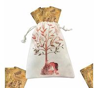 Borsa per carte di tarocchi, organizer per cubi, in velluto con coulisse, per gioielli, cristalli e per tarocchi, 12,7 x 17,8 cm, 5 pezzi di colore misto, 1