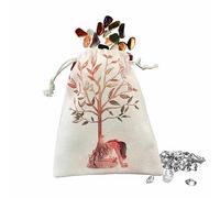 Borsa per carte di tarocchi, organizer per cubi, in velluto con coulisse, per gioielli, cristalli e per tarocchi, 12,7 x 17,8 cm, Colori misti., 1