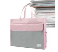 Borsa per cartella di lavoro per archivi, borsa per file con maniglia, borsa per documenti A3, leggera borsa per quaderni, penne, riviste, biglietti e notizie
