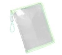 Borsa per cartelle con cerniera di documenti A4 Trasparente E | Contenitore di grande capacità per forniture scolastiche e organizzazione per ufficio per carte, manuali e