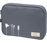 Borsa per cavi TROIKA Blue Cycle TECH Pouch 2 - 6 scomparti in rete - scompar...