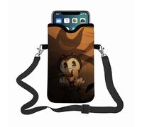 Borsa per cellulare Bendy and the Ink Machine, con tracolla regolabile e piccola custodia compatibile con la maggior parte degli smartphone.