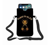 Borsa per cellulare Bendy and the Ink Machine, con tracolla regolabile, piccola borsetta adatta a diversi telefoni.