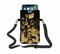Borsa per cellulare Bendy and the Ink Machine, dotata di tracolla regolabile e di dimensioni ridotte, adatta a diversi smartphone.