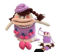 Borsa per cellulare - Custodia divertente | Borsa a tracolla - Design a bocca di salsiccia con tracolla regolabile per trasportare chiavi del telefono, carte e piccoli oggetti essenziali nelle uscite