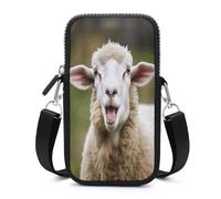 Borsa per cellulare, divertente borsa per cellulare con lingua di pecora cattiva, borsa per cellulare, portafoglio per cellulare, piccola borsa a tracolla per cellulare, borsa a tracolla per donne