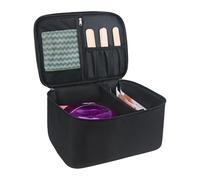 Borsa per ceretta, borsa organizer per scalda cera, kit per la depilazione, borsa per la depilazione (nero)