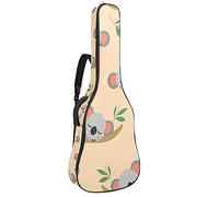 Borsa per chitarra acustica con tasca imbottitura in spugna extra spessa impermeabile in tessuto Oxford custodia per chitarra con manico tracolla per dormire Koala Bear Baby