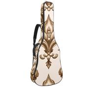 Borsa per chitarra acustica, imbottitura spessa 1 cm, in tessuto Oxford impermeabile, per basso elettrico da 40 a 42 pollici, motivo puzzle, Multicolore 09, 42.9x16.9x4.7 in, Zaino casual