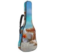 Borsa per chitarra acustica, imbottitura spessa 1 cm, in tessuto Oxford impermeabile, per basso elettrico da 100 a 107 cm, per chitarre classiche e squali carini e galleggianti in piscina, sfondo per