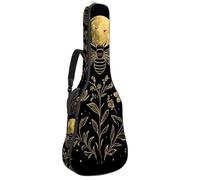 Borsa per chitarra acustica, imbottitura spessa 1 cm, in tessuto Oxford impermeabile, per basso elettrico da 40 a 42 pollici, motivo puzzle, Multicolore 08, 42.9x16.9x4.7 in, Zaino casual