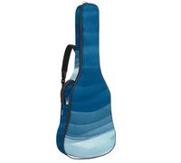 Borsa per chitarra acustica, imbottitura spessa 1 cm, in tessuto Oxford impermeabile, per basso elettrico da 40 a 42 pollici, motivo puzzle, Multicolore 06, 42.9x16.9x4.7 in, Zaino casual