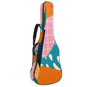 Borsa per chitarra acustica Parigi Torre Eiffel Francia City tracolla regolabile custodia chitarra Gig Bag 40 41 42 pollici, Multicolore 9, 42.9x16.9x4.7 in, Organizer per borse