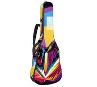 Borsa per chitarra acustica Parigi Torre Eiffel Francia City tracolla regolabile custodia chitarra Gig Bag 40 41 42 pollici, Multicolore 8., 42.9x16.9x4.7 in, Organizer per borse