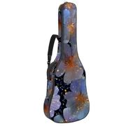 Borsa per chitarra con motivo romantico amore rosso e giallo, senza cuciture, imbottita, con tasche regolabili per tracolla, Multicolore 06, 42.9x16.9x4.7 in, Zaino casual