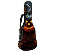 Borsa per chitarra da 104 cm, doppia tracolla regolabile, custodia per chitarra acustica, motivo castello di Halloween, custodia per chitarra 36, impermeabile, panno Oxford spesso spugna, Modello